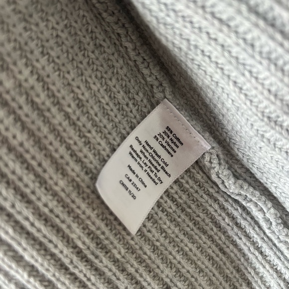 HAVEN WELL WITHIN | Open Front Ribbed Cardigan in Grey | XS - Picture 5 of 5